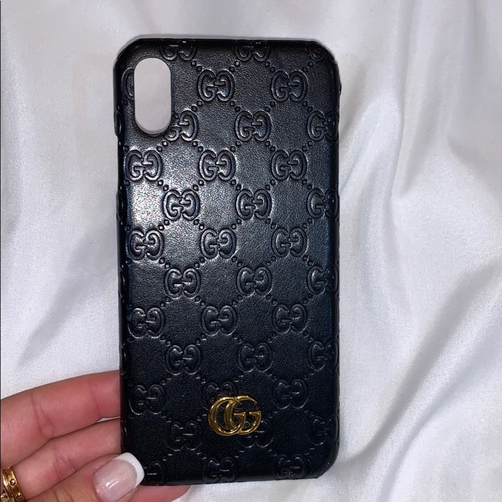 Gucci leather iPhone XS Max case